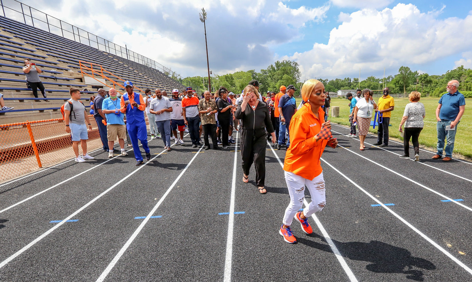 West Side dedicates renovated track